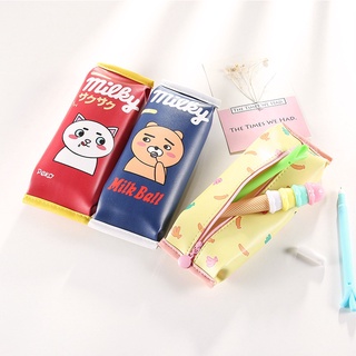 Stationery Pencil Case Macaron Pencil Case Creative Fresh Cute Cartoon Biscuit Pencil Case Stationery Storage MY GOODs