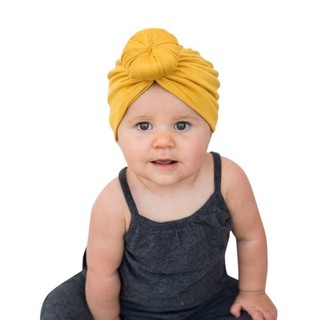 BabyL Donut Baby Hat Elastic Cotton Baby Beanie Cap Multicolor Turban Hats