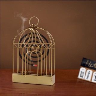 Birdcage Shape Mosquito Coil Holder Incense Holder Mosquito Repellent Incenses Rack Plate Home Decor