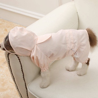 【Coco Pets】 Puppy Dog Raincoat Four-Legged Waterproof All-Inclusive Teddy Poncho Pet Rainy Day Clothes Small And Medium Dogs Bichon Pomeranian
