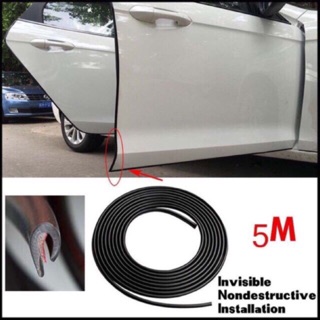 5M Black Moulding Trim Rubber Strip Car Door Protector (1)