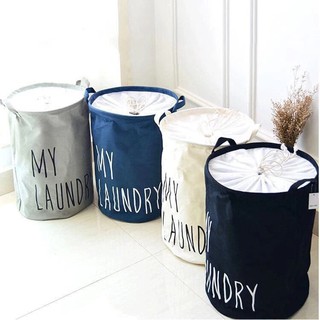storage℗Foldable Laundry Basket with Cover Waterproof Canvas Hamper Clothes Sock Bin Storage Toy Sto