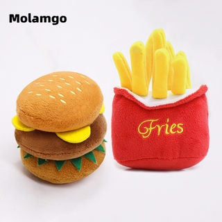 MOLAMGO Cute French Fries Hamburger Plush Toys