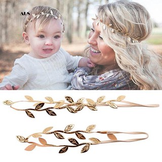 ♔Mommy And Me Gilding Leaf Headband Peace Olive Branch Baby Girl Cute Hairband