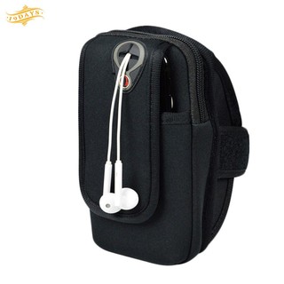19D Running Hiking Arm Band Storage Case Holder Zipper Bag Container For Cell Phone