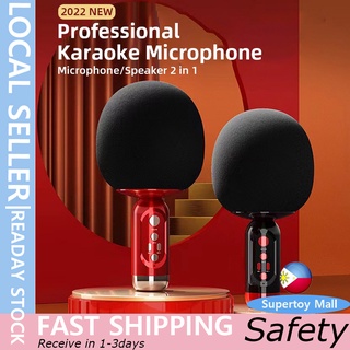 Karaoke Microphone Professional Portable Bluetooth Hifi KTV Singing Live Speaker Mikrofon 2in1 K2