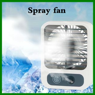 Humidifier fan spray fan moisturizing air conditioner desktop humidifier air conditioner USB chargin