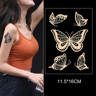 Temporary Tattoo Sticker Waterproof Lasting Butterfly Fashion Women Fake Tattoo Decoration