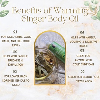 durableSubstantial benefits✳Warming Ginger Herbal Healing Oil