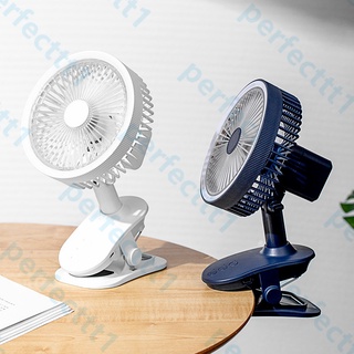 Desk Fan 2400mAh Rechargeable Fan Desk Clip Fan Electric Fan USB Portable Electric Fan with Light (3)