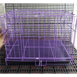 Dog Cage (Collapsible) - LARGE SIZE PURPLE