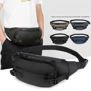 Multiple Pockets Waist Pack Zipper Belt Bags Casual Chest Shoulder Bag For Men