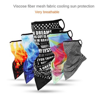 motor cover卍♧Mesh Cycling Bib Outdoor Face Cover Bandana Triangle scarf Ski Windproof Motorcycle Ice