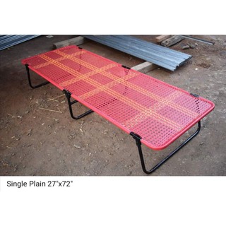 【spot goods】 ✎ﺴ✢Outdoor Single Folding Bed Plain