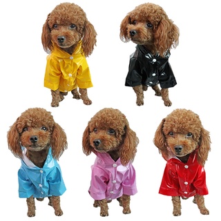 [OSUN]Pet Jacket for Rain Dog Transparent Raincoat Adjuastable Waterproof Coat for Small Medium Large Dogs Hooded Windproof Design