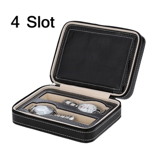 2/4/8 Slot PU Leather Watch Dislpay Box Watch Storage Box (5)