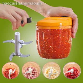 ☏❖Manual meat grinder home stuffing blender hand-pulled parser chopping chili small cooking machine god