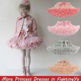 New Baby Girls Tutu Skirt Ballerina Pettiskirt Fluffy Children Ballet Skirts For Party Dance Princess Girl Tulle clothes