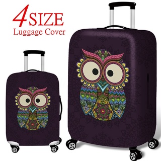 ﹉☜๑【LIla ready】Owl Elastic Luggage Cover Suitcase Protector for 18-32 Inch