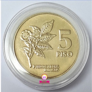 1993 5 PISO FLORA And FAUNA IN COIN CAPSULE