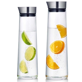 1000/1500ml Thickened Glass Pitcher with Stainless Steel Lid (3)