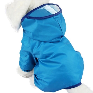 Pet Puppy Dog Waterproof Coat Hooded Poncho Rain Coat
