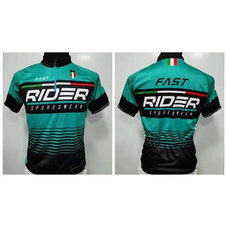 Men's Short Sleeve Cycling Mountain Bike Summer Sports Bicycle Jersey "With Pocket at the Back"