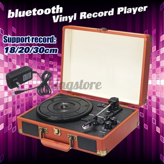 IdLq Vinyl record player Brown with bluetooth record player phonograph retro record player vinyl rec