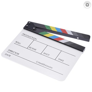 G&M 10" * 12" / 24.5 * 30cm Acrylic Dry Erase Clapboard Clap-stick Clapper Board Slate for Film Movi (1)