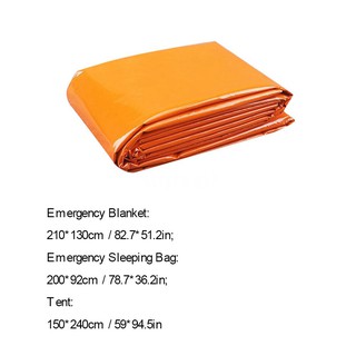 Reusable Emergency Sleeping Bag Survival Blanket Camping Tent Thermal Waterproof Outdoor Emergency Equipment