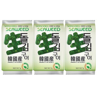 Hana Foods Seasoned Seaweed Laver 3 Pieces 7g