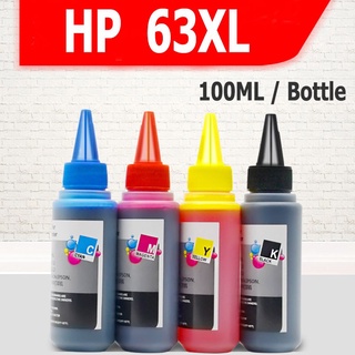 ♨HP 63XL Ink HP 63 Black HP63XL L Refillable Ink Compatible for HP 1112 2130 2131 2132 2134 2136 363