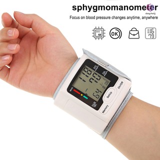 ♫COD [Reday Stock] Health Care Automatic Wrist Digital Blood Pressure Monitor Tonometer Pulse Rate M