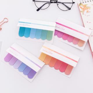 Gradient Color Sticky Notes Self-Adhesive Novelty Mini Memo Pad Label Bookmark Diary,Photo Decoration School Office Supplies Stationary