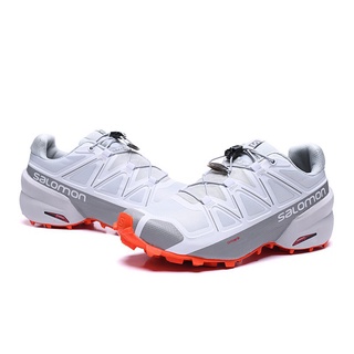 【100%Original】 Salomon/solomon Speed Cross 5 Outdoor Professional Hiking sport Shoes white 40-46