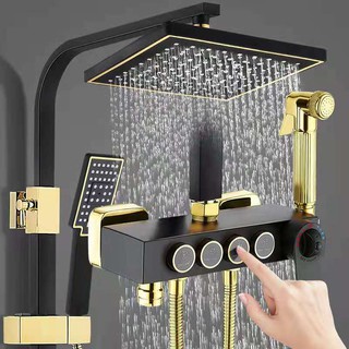 copper black gold rain shower set shower head with bidet Shower Mixer Tap Faucet with shower
