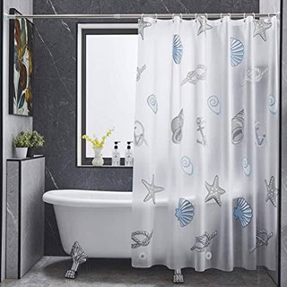 Shower Curtain Set with Hooks (180*180cm) S#CYP-03
