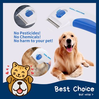 Paws Up Electric Dog Flea Cleaning Brush Pet Flea Lice Cleaner Comb Anti Flea Comb Supplies for Pets