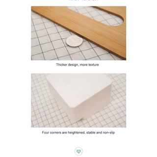 SA Wooden Tissue Box Napkin Tissue Holder Living Room Dresser desk organizer 4 Colors (6)