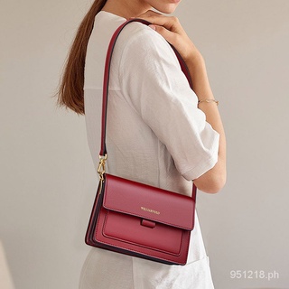【24Hours Delivery】Emperor Paul Fashion Women's Bag 2020 Cowhide Retro Small Square Bag Fashion All-Match Shoulder Messenger Bag Square Bag