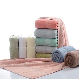 Random color plain design 140cm×70cm Cannon Bath Towel