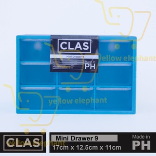 Clas 9 Drawers Mini Cabinet Plastic Storage Organizer