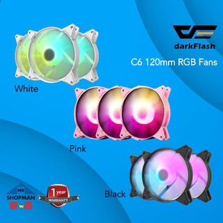 Darkflash C6 Rgb Fans 3 in 1 kit or Single White Black Pink