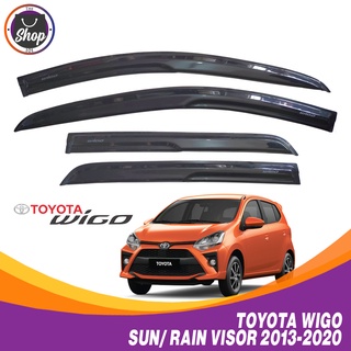 New Toyota Wigo Sun Rain Visor Exterior Decoration Auto Accessories Model 2013-2020