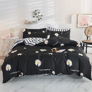 Chrysanthemum 3/4in1 Fashion Bedding Set Bedsheet Pillowcase Blanket Quilt Cover Set without any comforter