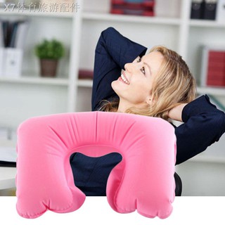 ↂ◊LYH Inflatable Pillow Air Cushion Neck Rest U-Shaped Compact Plane Flight Travel (1)