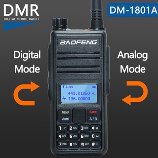 New Baofeng DM-1801A Digital Walkie Talkie VHF/UHF Dual Band DMR Tier1 Tier2 Dual time slot Digital/