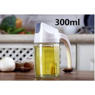 HB Auto Flip Olive Oil Dispenser Bottle 300ml Leakproof Condiment Container With Automatic Cap
