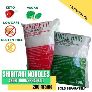 Pasta﹍☃Shiritaki Spaghetti/Angel Hair 200 grams Keto Approved