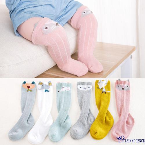 0NO-New Toddler Baby Girls Knee High Long Socks Bow Cotton